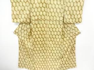 アンティーク　絞り亀甲模様着物